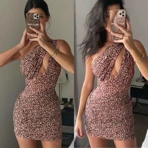 House of CB Leopard Print Mini Dress